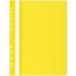 Skoroszyt wpinany Office Products A4 PP żółty (25)