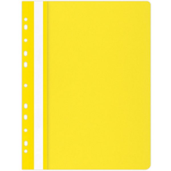 Skoroszyt wpinany Office Products A4 PP żółty (25)