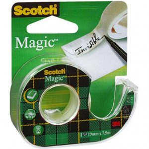 TAŚMA BIUROWA SCOTCH MAGIC 19mm/7.6m + PODAJNIK