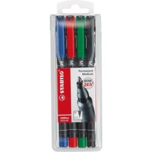FOLIOPIS STABILO OHPEN UNIVERSAL 1,0mm 4 KOLORY