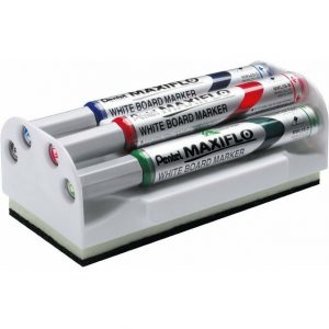 Markery do tablic Pentel Maxiflo MWL5S (+ czyścik) 4 kolory