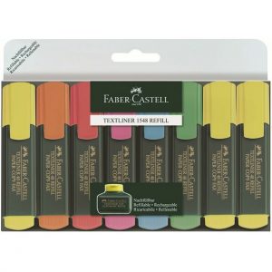 ZAKREŚLACZE FABER-CASTELL 48 5 KOLORÓW+3 ŻÓŁTE