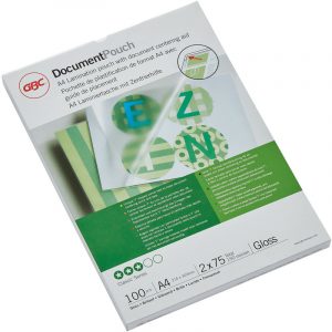 FOLIA LAMINACYJNA GBC A4/2x75µm BŁYSK (100)