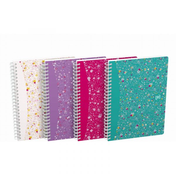 KOŁONOTATNIK OXFORD FLORAL A5/60K LINIA
