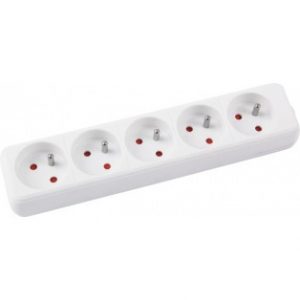 Listwa zasilająca Office Products 5m/5g biała