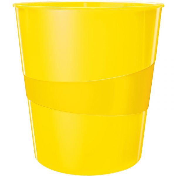 Kosz na śmieci Leitz Wow 15L żółty