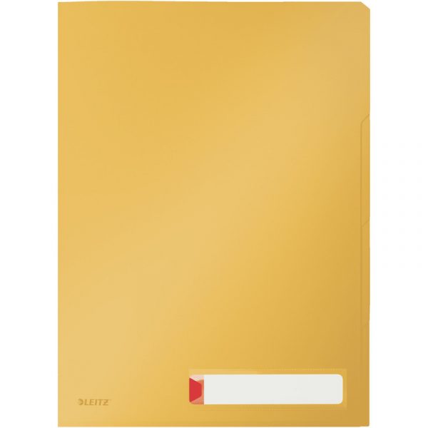 Folder PP Leitz Cosy A4/200µm 3 przegródki żółty