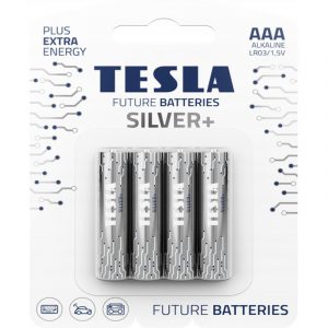 Beterie Tesla Silver+ AAA LR3 1.5V (4)