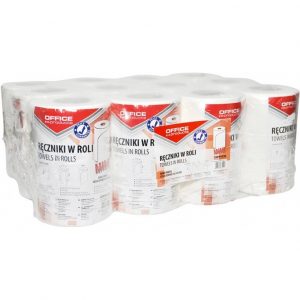 Ręczniki w rolce Office Products 50m 2w celuloza białe (12)