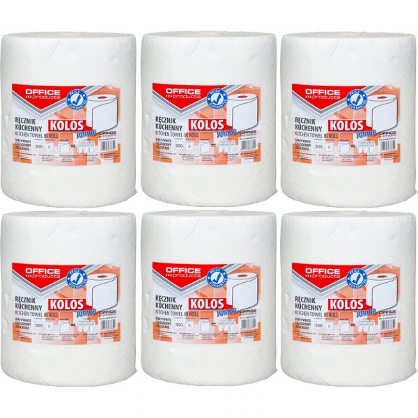 Ręczniki w rolce Office Products 60m 2w celuloza białe (6)