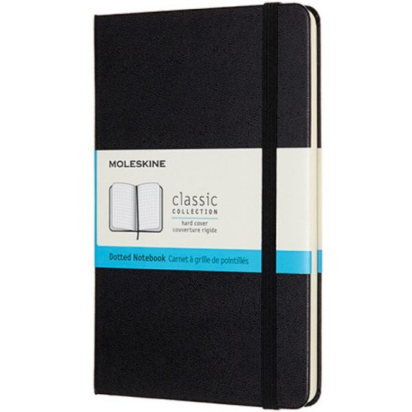 Notatnik Moleskine Classic M (11.5x18cm) kropki czarny