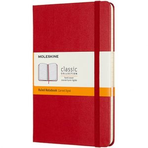 Notatnik Moleskine Classic M (11.5x18cm) linia czerwony