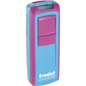 Pieczątka Trodat Pocket Printy 9512 różowo-turkosowa