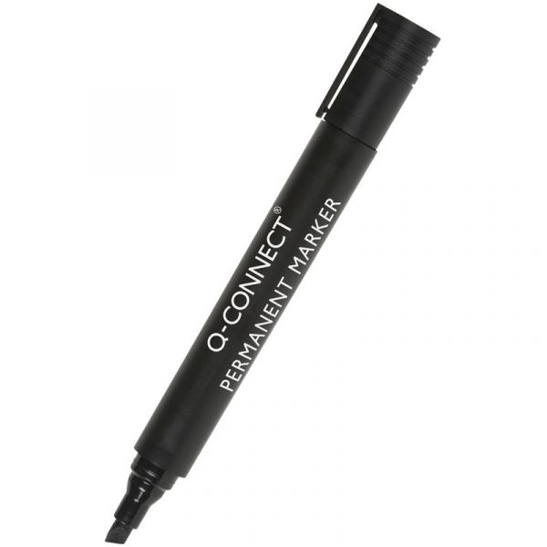 Marker permanentny Q-Connect 3-5mm ścięty czarny
