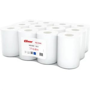 Ręcznik w rolce Cliver 65m 1w makulatura białe (12)