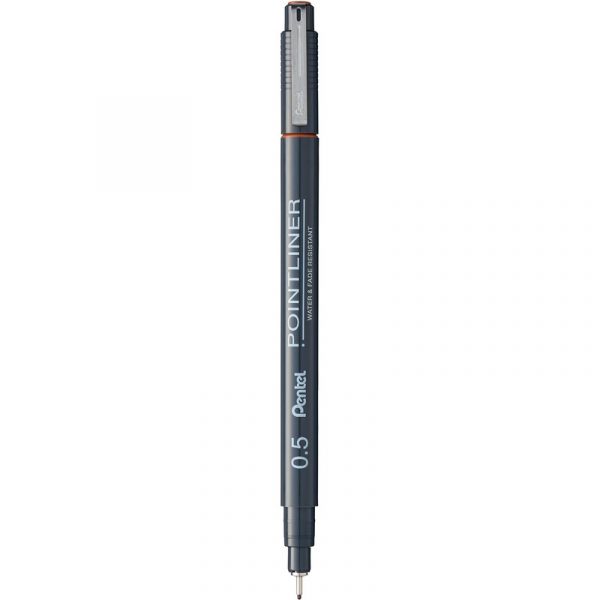 Cienkopis Pentel PointLiner 0.5mm miedziany