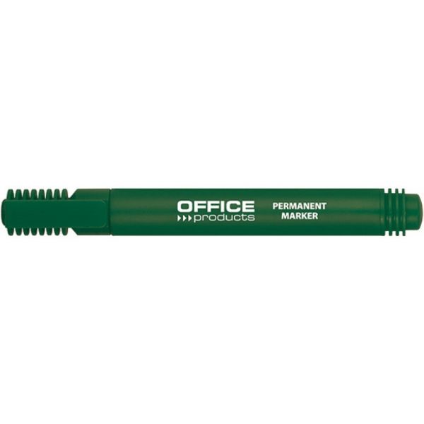 Marker permanentny Office Products 1-3mm okragły zielony