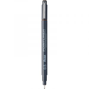 Cienkopis Pentel PointLiner 0.5mm sepia