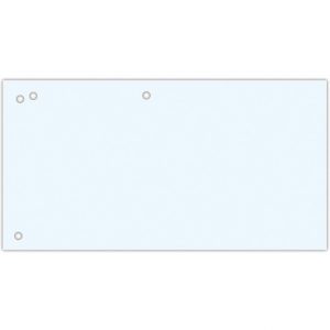 Przekładki kartonowe Office Products 1/3 A4 białe (100)