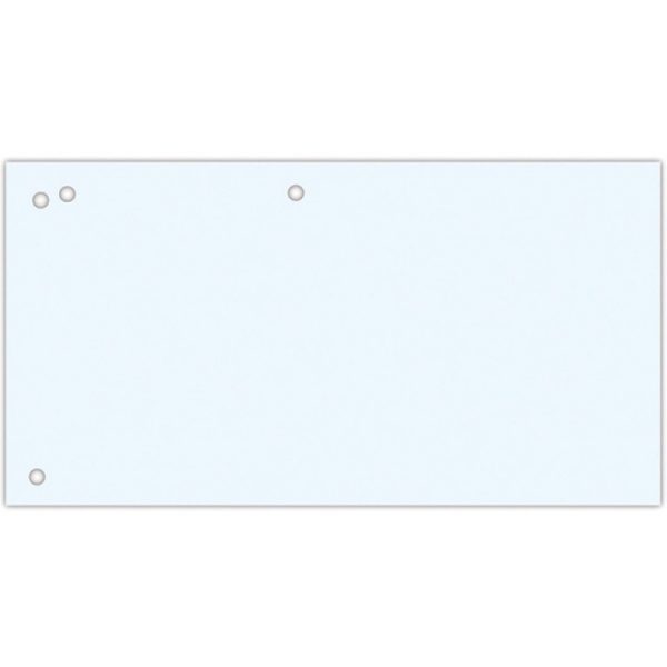 Przekładki kartonowe Office Products 1/3 A4 białe (100)