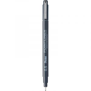 Cienkopis Pentel PointLiner 0.5mm szary