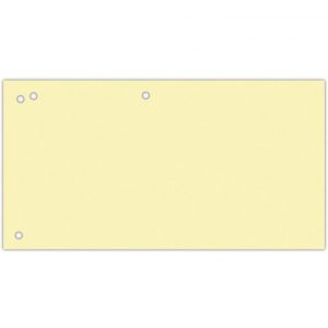 Przekładki kartonowe Office Products 1/3 A4 żółte (100)