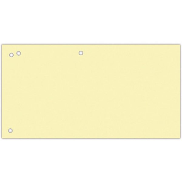 Przekładki kartonowe Office Products 1/3 A4 żółte (100)