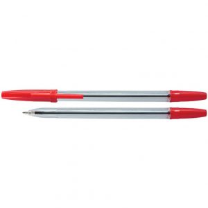 Długopisy Office Products 1.0mm czerwone (50)