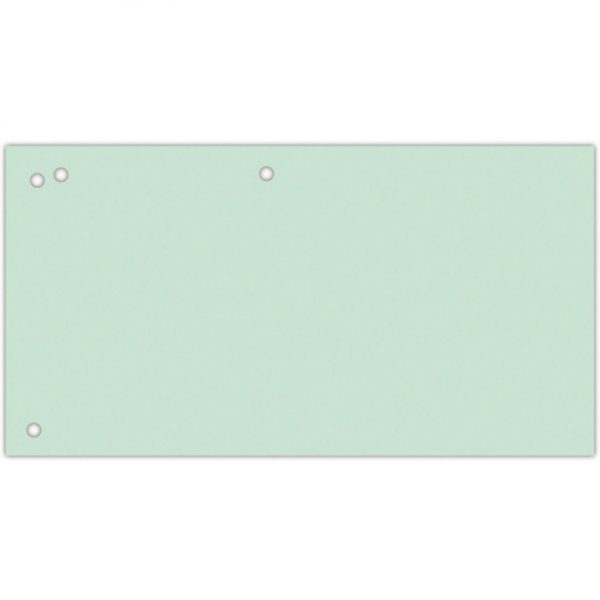 Przekładki kartonowe Office Products 1/3 A4 zielone (100)