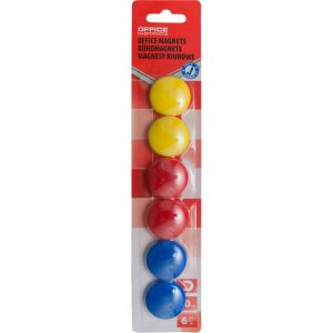 Magnesy do tablic Office Products śr.30mm mix kolorów (6)