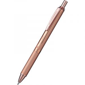 Pióro kulkowe Pentel EnerGel BL407 (wkład niebieski) różowe złoto