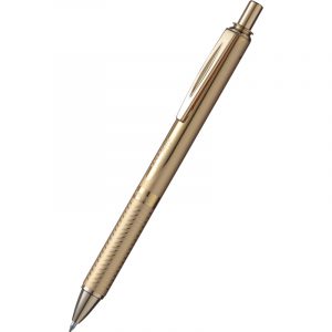 Pióro kulkowe Pentel EnerGel BL407 (wkład niebieski) złote