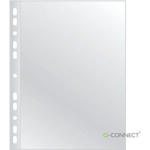 Koszulki Q-Connect A4/120µm groszkowe (100)