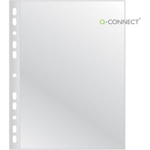 Koszulki Q-Connect A4/90µm poszerzane krystaliczne (50)