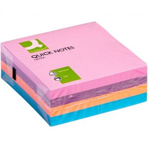 Karteczki Q-Connet 76x76mm pastel 4 kolory (4x80)