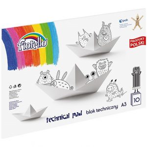 Blok rysunkowy Fiorello A3/10k biały