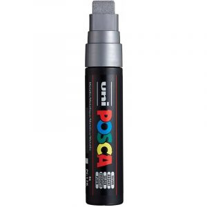 Marker z farbą plakatową Uni POSCA PC-17K 15mm srebrny