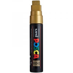 Marker z farbą plakatową Uni POSCA PC-17K 15mm złoty