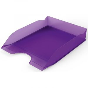 Półka na dokumenty Durable Basic A4 transparentna fioletowa