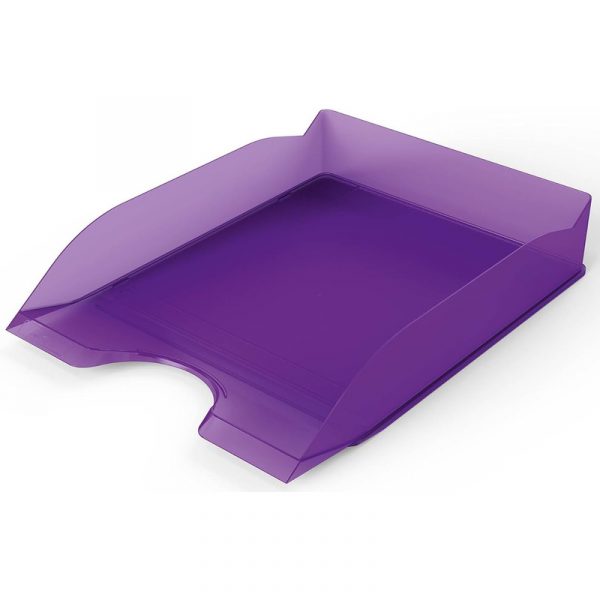 Półka na dokumenty Durable Basic A4 transparentna fioletowa