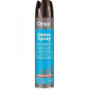 Spray do pielęgnacji i czyszczenia mebli drewnianych CLINEX Delos Shine, 300ml