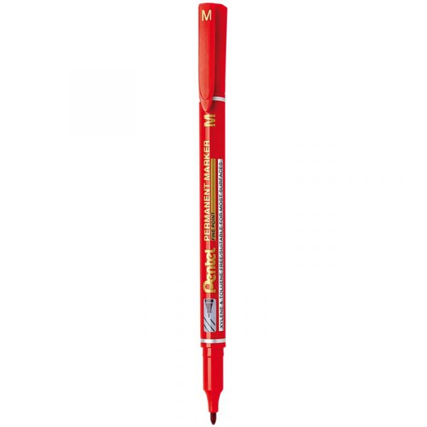 Foliopis permanentny Pentel NM470 M 1.0mm czerwony