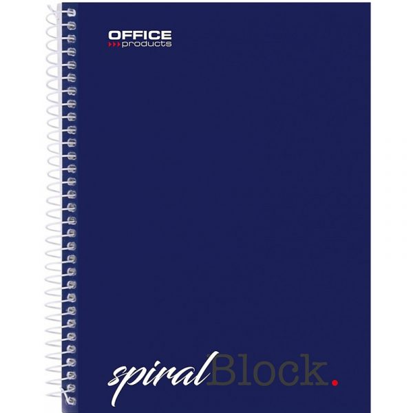 Kołonotatnik Office Products A5/80k linia granatowy