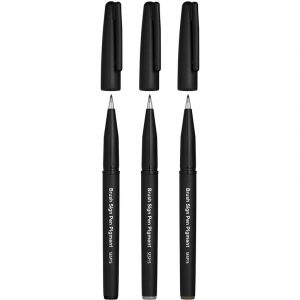 Pisak pędzelkowy Pentel Brush Sign Pen Pigment SES