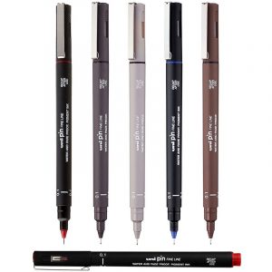 Cienkopis kreślarski Uni Pin-200 0.1mm niebieski