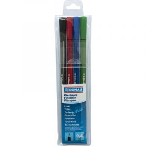 Cienkopisy Donau D-Fine 0.4mm 4 kolory
