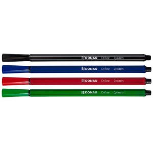 Cienkopisy Donau D-Fine 0.4mm czarne (10)