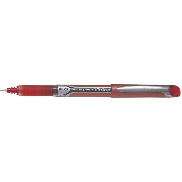 CIENKOPIS PILOT V5 GRIP CZERWONY