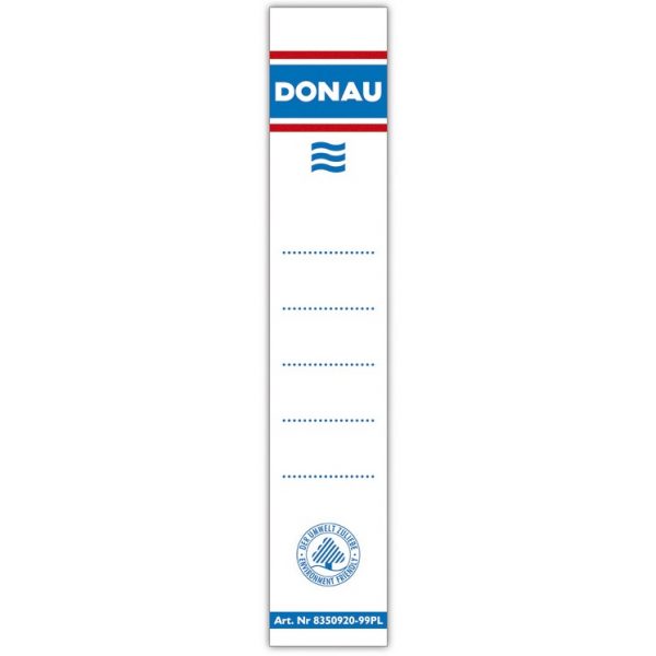 Etykiety na segregator Donau 33x153mm samoprzylepne (20)
