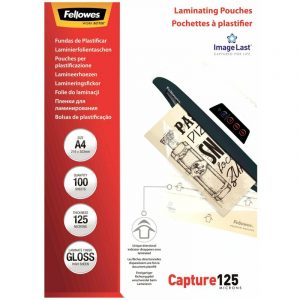 FOLIA LAMINACYJNA FELLOWES A4/125µm BŁYSK (100)